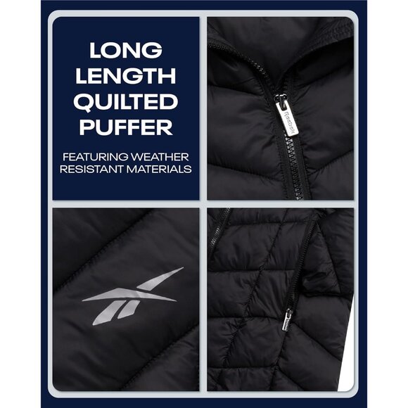 Women's Long Puffer Coat Quilted Winter Jacket Plus Size 1X-3X Packable - Picture 3 of 7